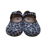 Old Soles Girls Leopard Print Leather Lady Jane Strappy Kitten Shoes Size 8- New