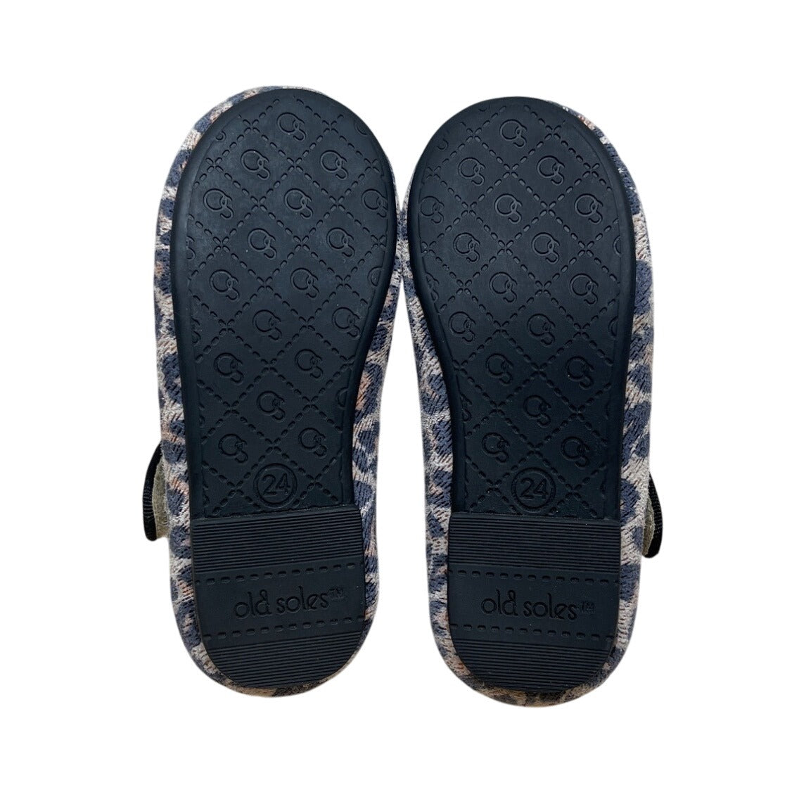 Old Soles Girls Leopard Print Leather Lady Jane Strappy Kitten Shoes Size 8- New