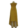 NWT Angie Yellow Polka Dots Dress for Woman Size M Long Tail Summer
