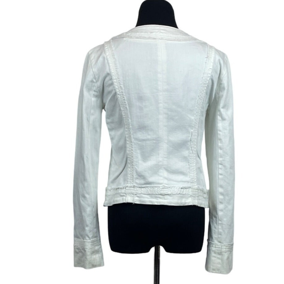 Armani Collezioni Women's White Jean Jacket Sz 38 (US 7)