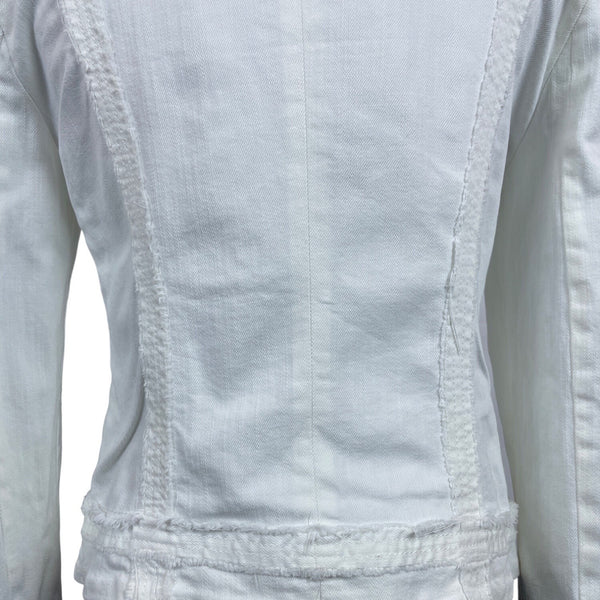 Armani Collezioni Women's White Jean Jacket Sz 38 (US 7)