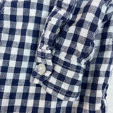 Janie And Jack Baby Boy Navy & White Gingham Button-Down Shirt Size 12-18 M