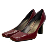 Circa Joan & David Women’s Red Patent Leather Marzipan Square Toe Heels 9.5M