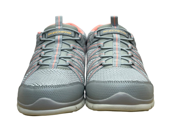Skechers Women’s Gray Mesh & Coral Pink Lining Air Cooled Sneakers Size 7.5