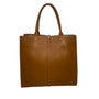 GUIA’S Women's Brown Genuine Leather Handcrafted In Italy  Belt closure Tote Bag