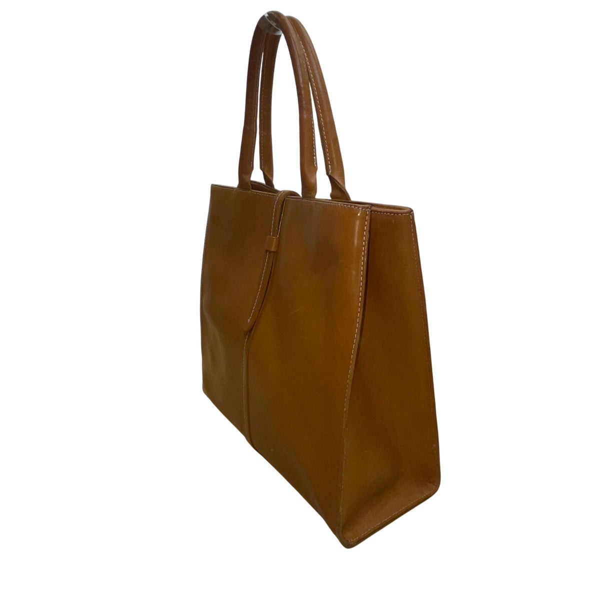 GUIA’S Women's Brown Genuine Leather Handcrafted In Italy  Belt closure Tote Bag