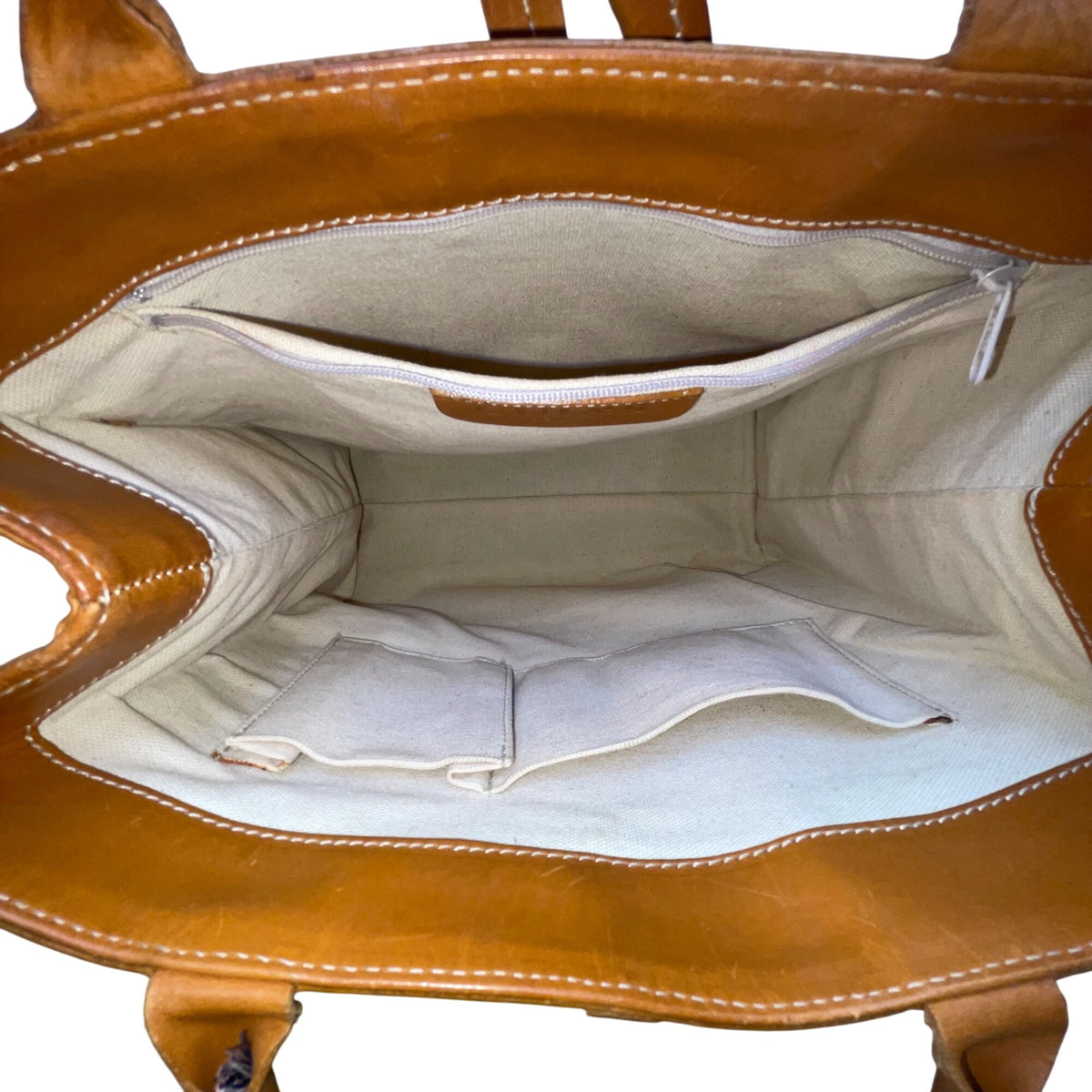 GUIA’S Women's Brown Genuine Leather Handcrafted In Italy  Belt closure Tote Bag