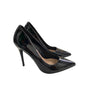 LILIANA Womens Black Patent Leather Pointed Toe Pumps Size 10