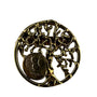 Michael Karl Gold Tone Tree Of Life Pin Brooch With Israel Coin