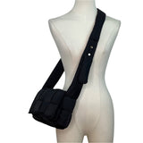 Unbranded Women’s Black Padded Woven Crossbody Clutch Bag Sz S