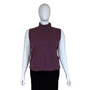 JK Knits Womens Purple Sleeveless Mock Neck Ribbed Knit Top Size 18/20 - New
