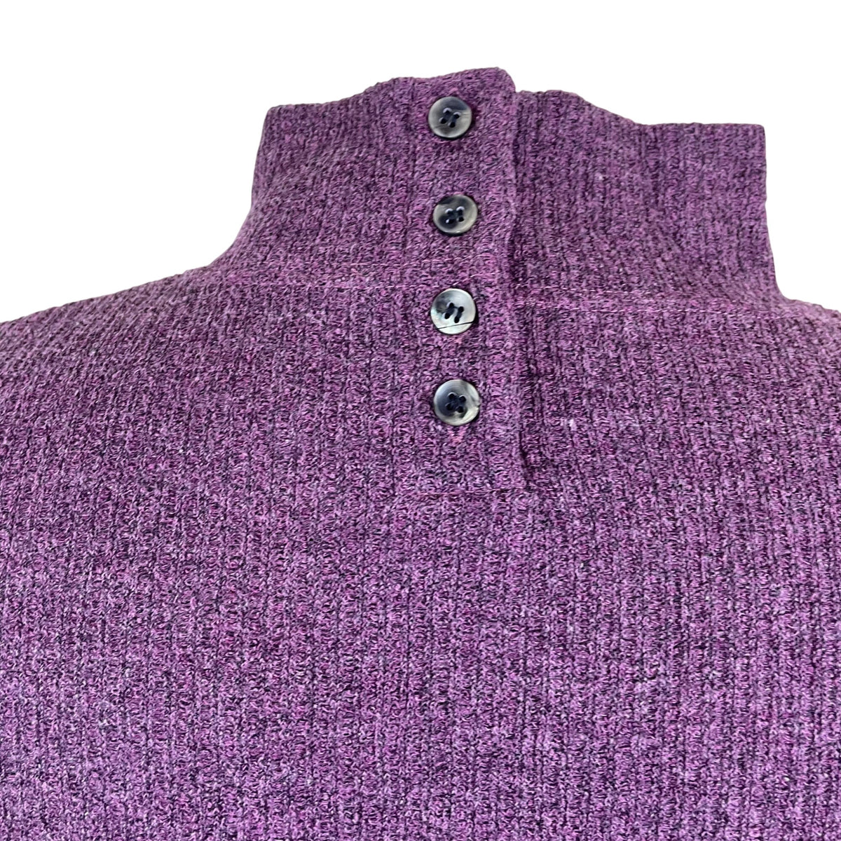 JK Knits Womens Purple Sleeveless Mock Neck Ribbed Knit Top Size 18/20 - New