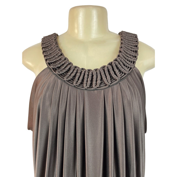 BCBG Maxazria Women's Brown Sleeveless Sheath Mini Dress XS