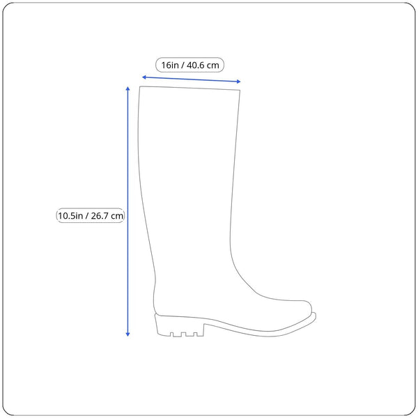 Statesman Unisex Black Rubber Field Runner Waterproof Insulated Boots Sz M11/W12