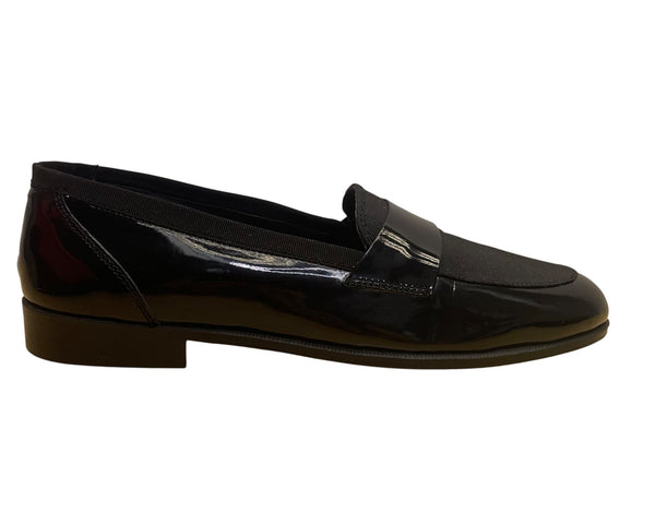Adolfo men’s Black Patent Leather Elegant Slip-On Dress Loafers Shoes Size 7.5