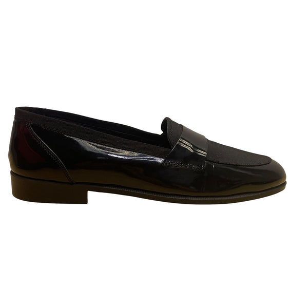 Adolfo men’s Black Patent Leather Elegant Slip-On Dress Loafers Shoes Size 7.5