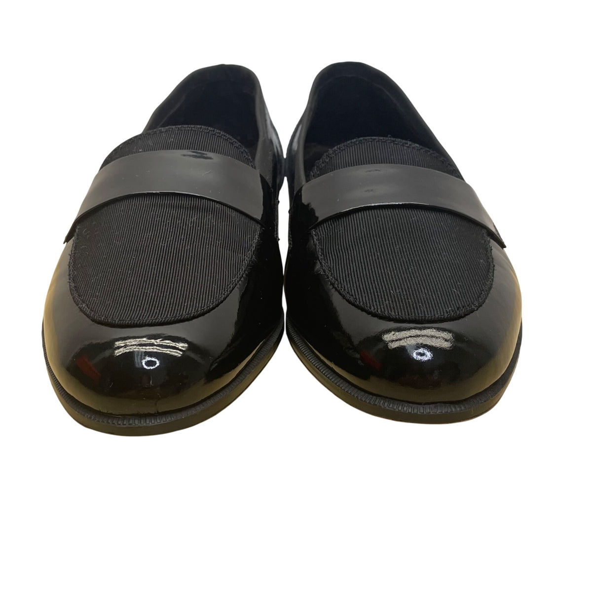 Adolfo men’s Black Patent Leather Elegant Slip-On Dress Loafers Shoes Size 7.5