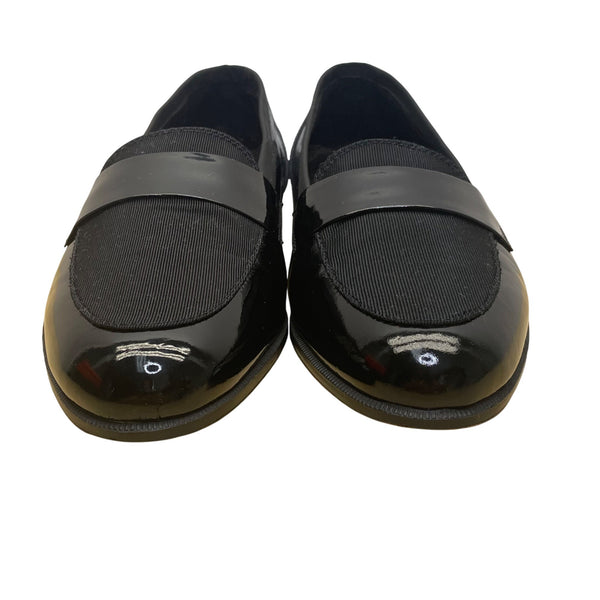 Adolfo men’s Black Patent Leather Elegant Slip-On Dress Loafers Shoes Size 7.5