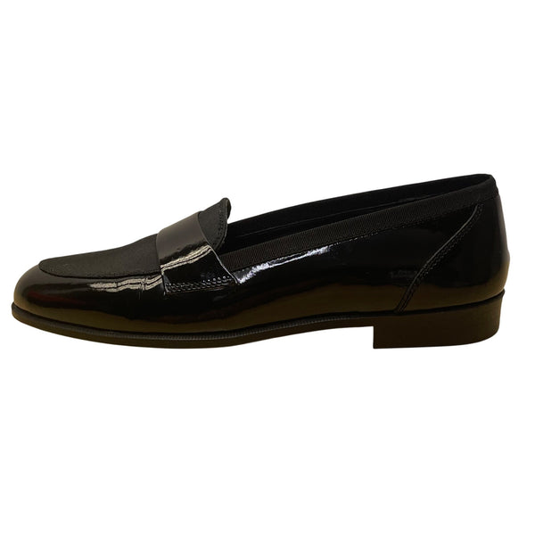 Adolfo men’s Black Patent Leather Elegant Slip-On Dress Loafers Shoes Size 7.5