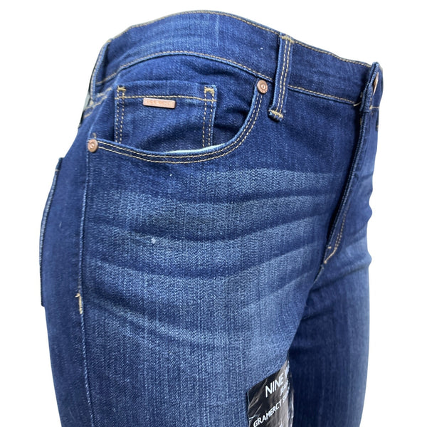 Nine West Womens Dark Blue Denim Gramercy Skinny Ankle Jeans Size 10 - New