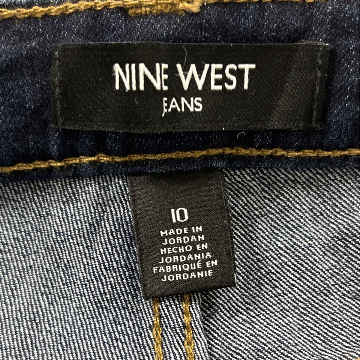 Nine West Womens Dark Blue Denim Gramercy Skinny Ankle Jeans Size 10 - New