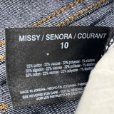 Nine West Womens Dark Blue Denim Gramercy Skinny Ankle Jeans Size 10 - New