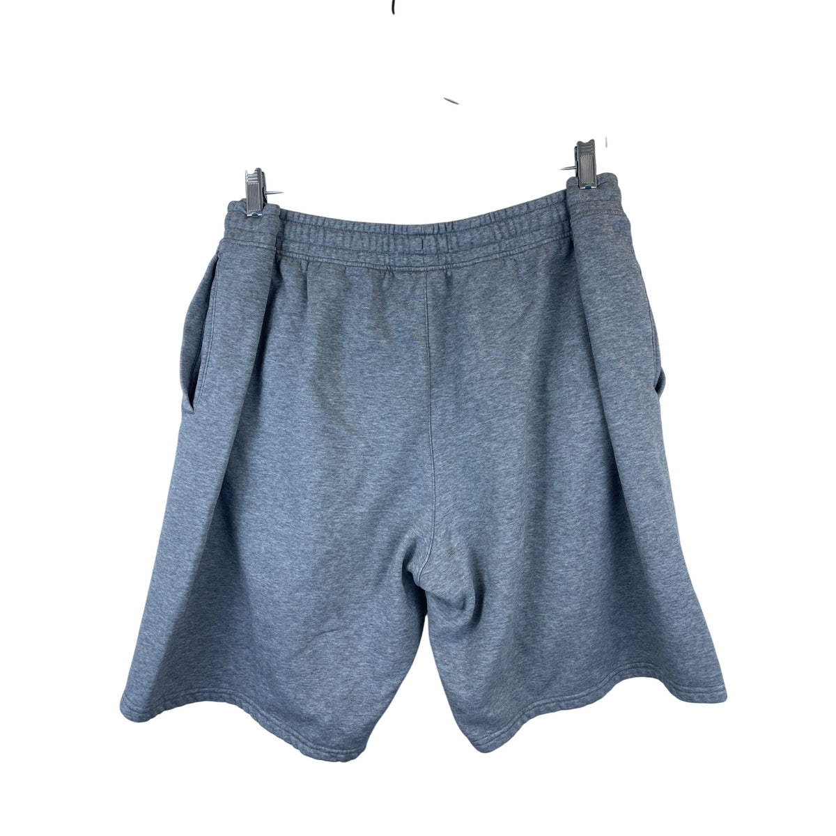 Puma Mens Grey Fleece-Lined Sweat Shorts With Drawstring Waist & Logo XXL