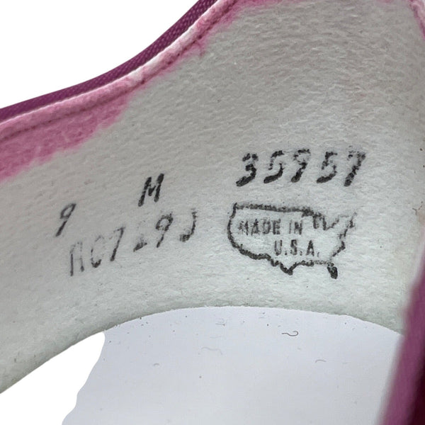 Vintage Jeanine Fuchsia Satin Lauren Kitten Heel Pumps Size 9M