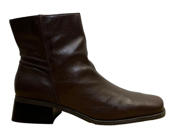 Easy Spirit Women’s Brown Leather Anti-Gravity Rouget Ankle Boots Size 12M