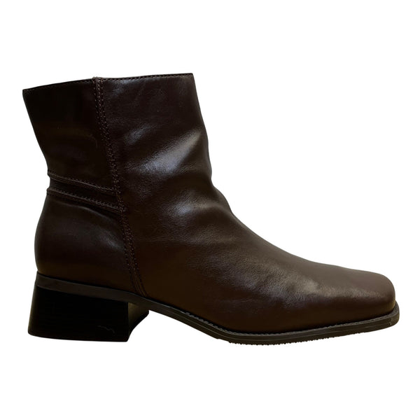 Easy Spirit Women’s Brown Leather Anti-Gravity Rouget Ankle Boots Size 12M