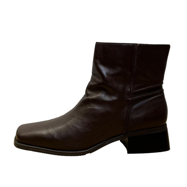 Easy Spirit Women’s Brown Leather Anti-Gravity Rouget Ankle Boots Size 12M