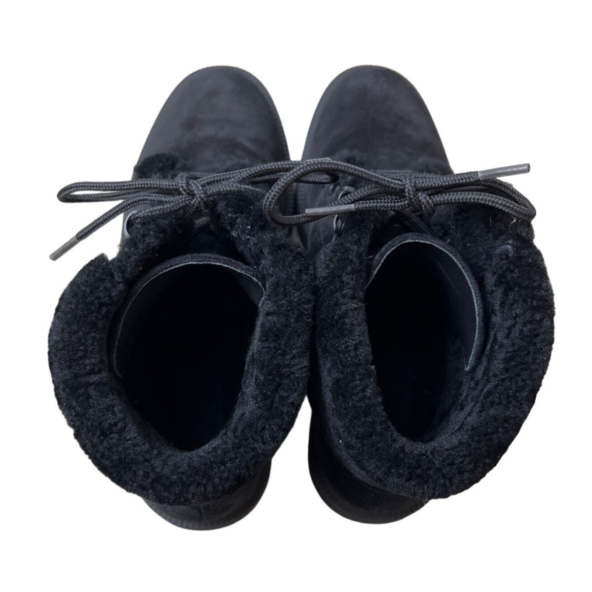 Vince Women's Black Suede Hayes 2  Winter Ankle Boots Sz 7.5
