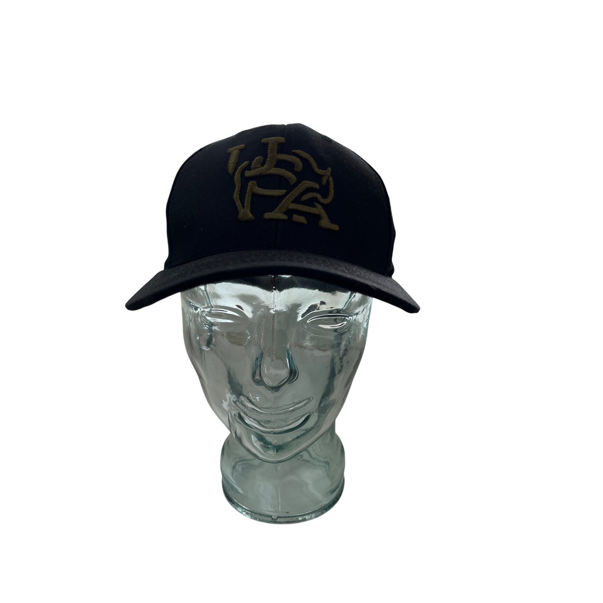 Banner & Oak Unisex Black Cotton Snapback Hat Adjustable Gold Logo Embroidery USA-Made