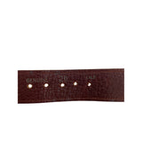 Genuine Calf Hair Belt Brown & White Leather Western Style 26 Inches Adjustable