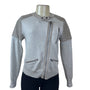 Banana Republic Women’s Taupe & Gray Moto Jacket Zipper Accent Sz S