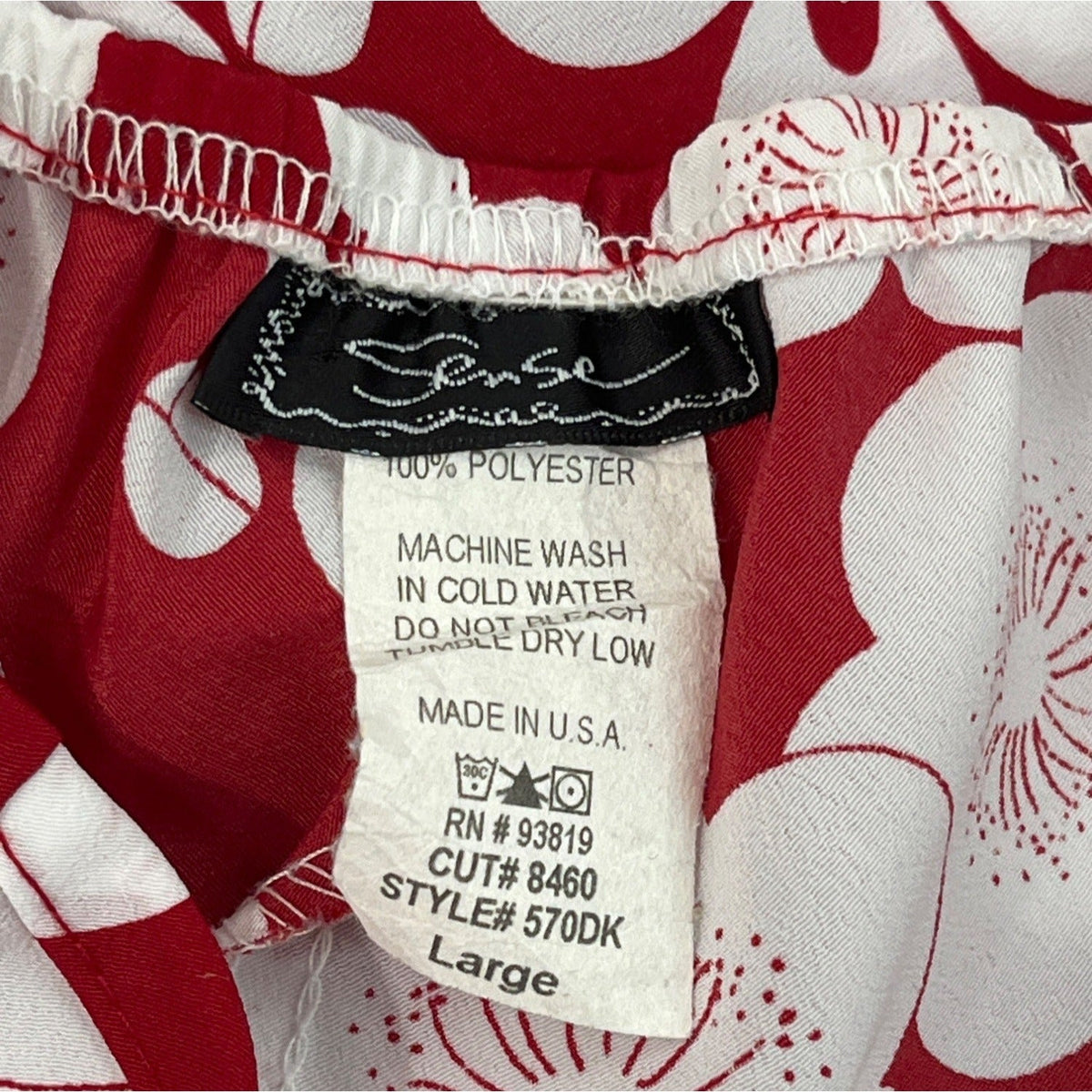 Sense Girls Red & White Sleeveless Dress With Adjustable Tie Straps A-Line Sz L