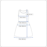 Sense Girls Red & White Sleeveless Dress With Adjustable Tie Straps A-Line Sz L