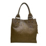 Ceconi Piero Women’s Brown Ostrich Leather Genuine Italian Made Tote Bag