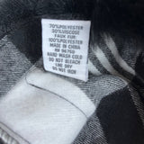 Women One SIze Faux Fur Jessica McClintock Black and White Plaid Shawl - New