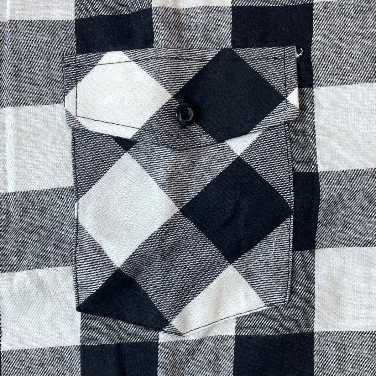 Xi Peng Men's Black White Gingham Shirt Sz XXL