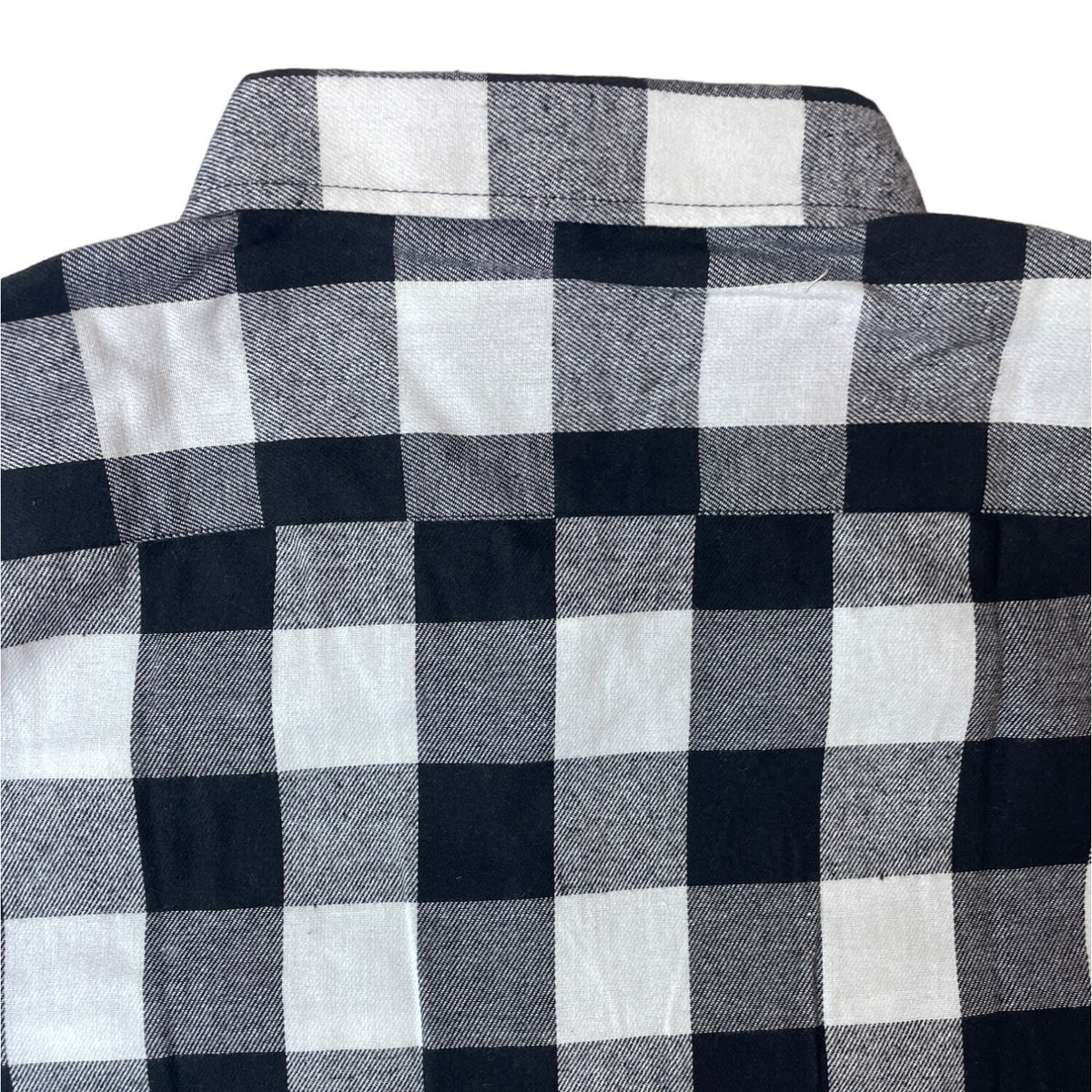 Xi Peng Men's Black White Gingham Shirt Sz XXL