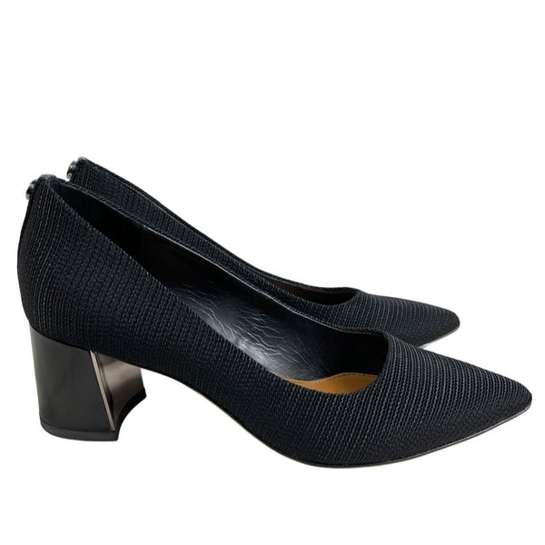 Donald Pliner Women’s Black Suzette Pointed Toe Blocked Heels Size 6M