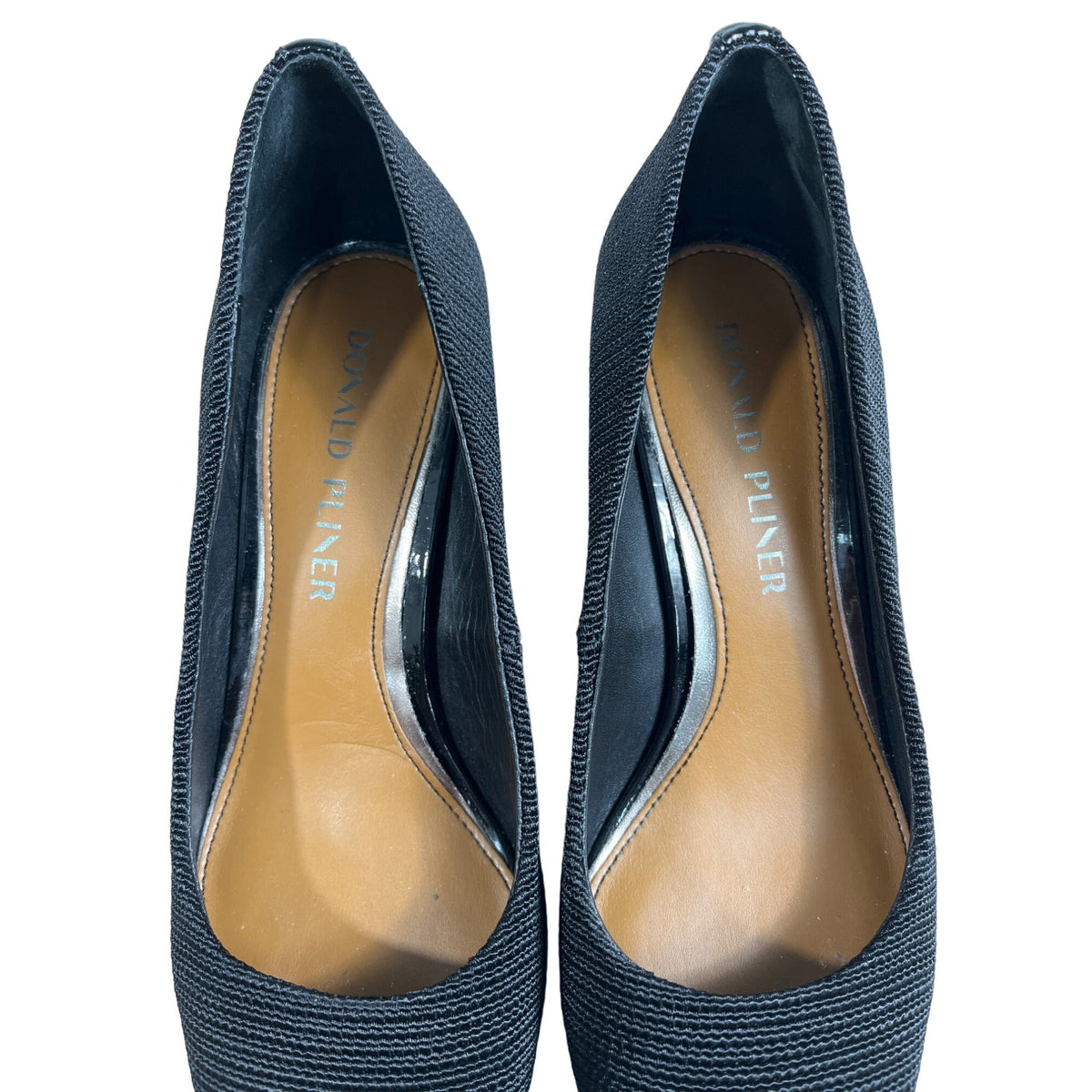 Donald Pliner Women’s Black Suzette Pointed Toe Blocked Heels Size 6M