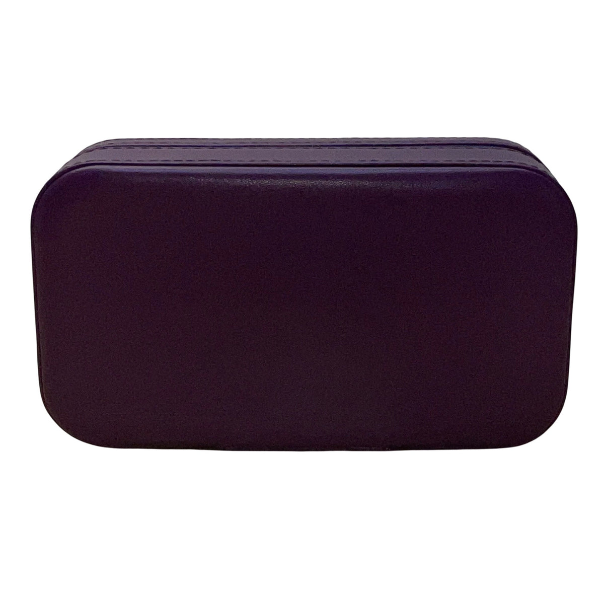 DesignSter Womens Dark Purple Jewelry Box Travel Organizer Zippered Case