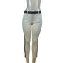 Vince Womens Beige & Black Wool Blend Slim Fit Ankle Pants Side Stripe Size 4
