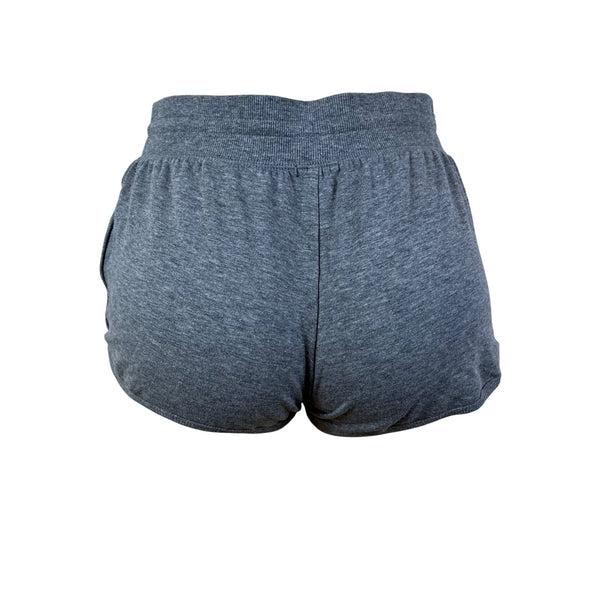 Cozy Zoe Women’s Heather Gray Lounge Set W/ Red Plaid Star and Shorts Sz S - New