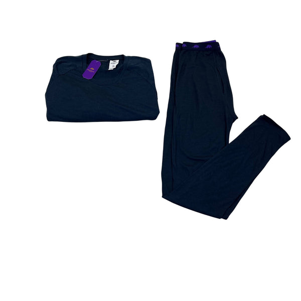 Armadillo Merino Men's Dark Blue Set With Long Sleeve Top & Bottom Sz XL - New
