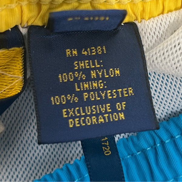 Polo Ralph Lauren Mens Blue Swim Trunks L Polyester Elastic Waistband Size L