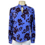 Ann Taylor Women's Purple Floral Blouse XXS - NWT
