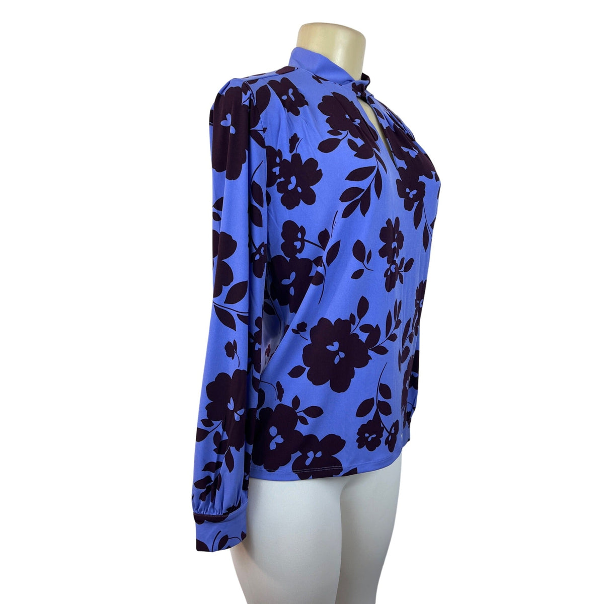 Ann Taylor Women's Purple Floral Blouse XXS - NWT